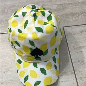 Lemon Print Cap .Kate spade NY..o/s.. ladies baseball cap.. NWT